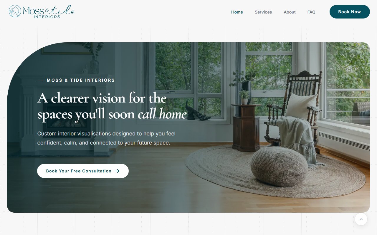 Moss & Tide website