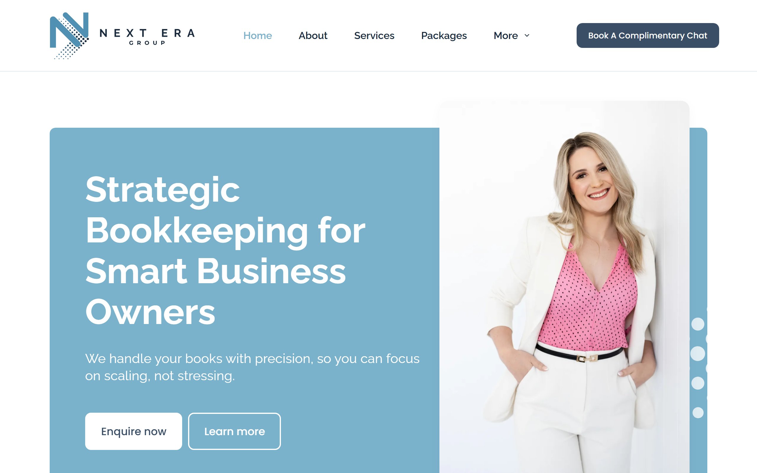 NextEra Bookkeeping website